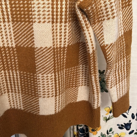 Madewell plaid mockneck tunic sweater - Picture 8 of 13